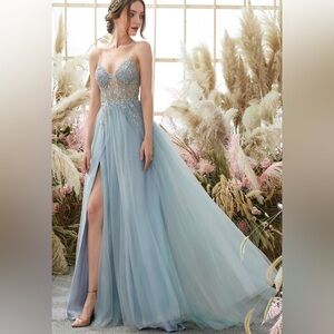 Blue prom dress size 6